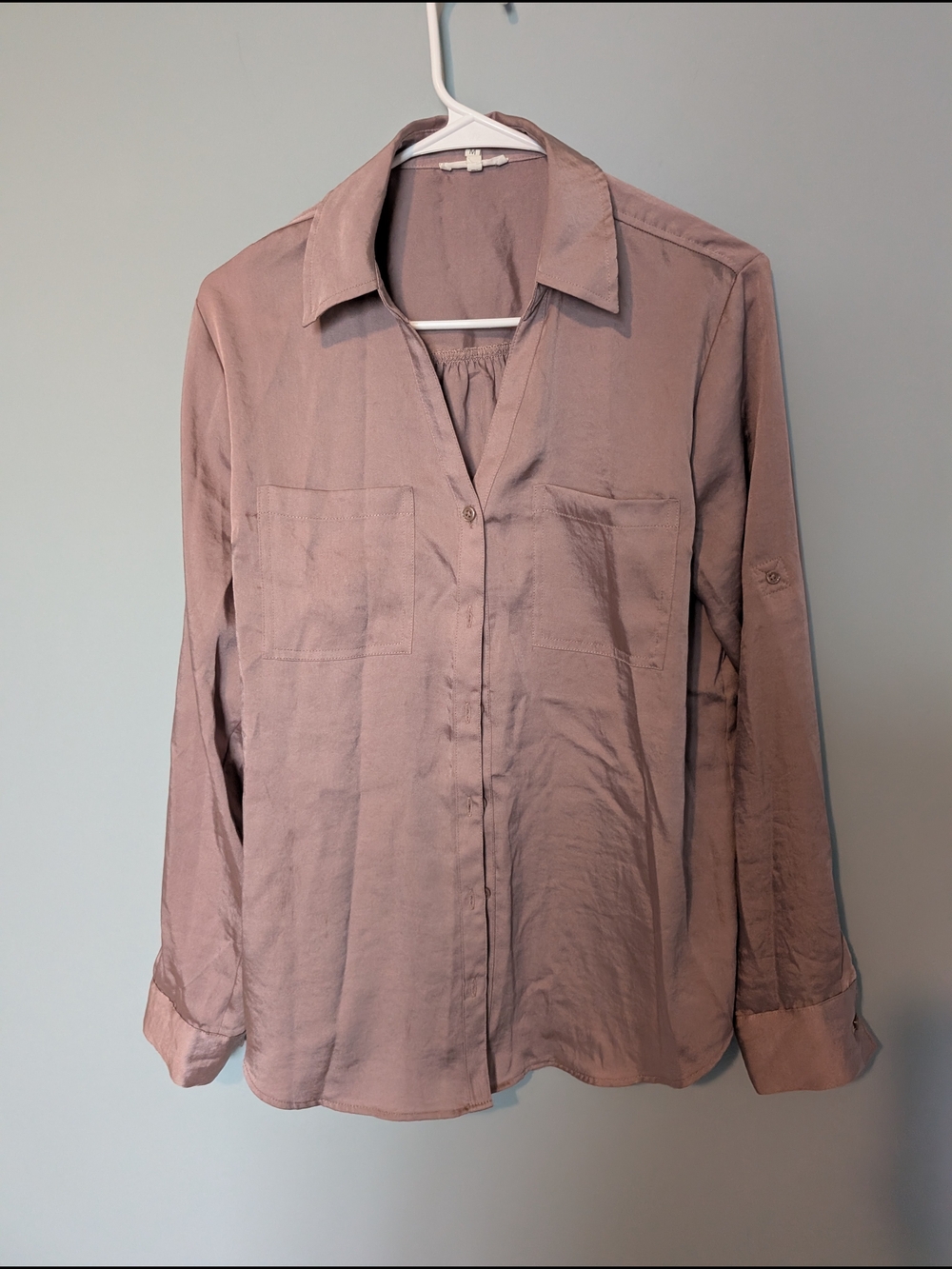 Maurices Mauve Button-Down Shirt